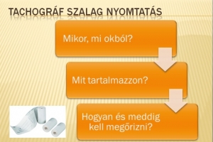 Tachográf szalag nyomtatása- Mikor, mi okból? Mit tartalmazzon? Hogyan és meddig kell megőrizni a szalagot?